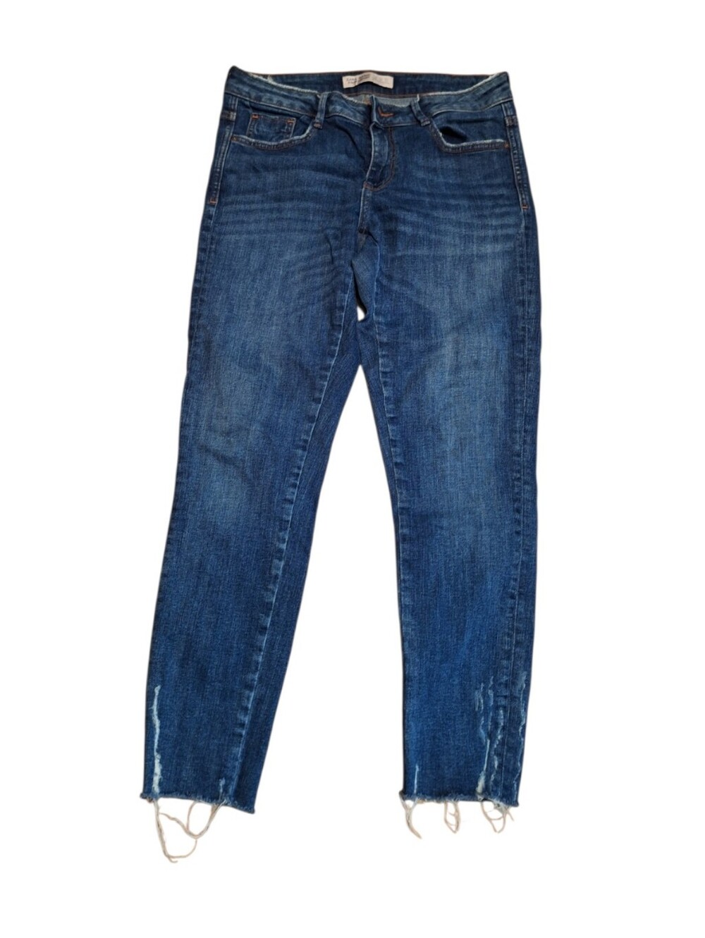 ZARA Basic Z1975 Denim Raw Hem Jeans Ladies 6